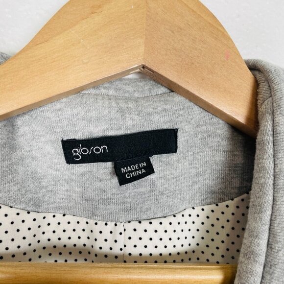 Gibson Stretch Knit Light Gray Heather Blazer Sz. Small - Picture 9 of 10